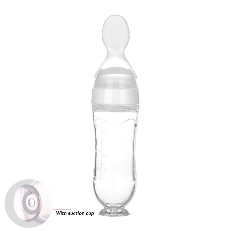 Silicone Squeeze Feeding Spoon Milk Bottle - Little Haven