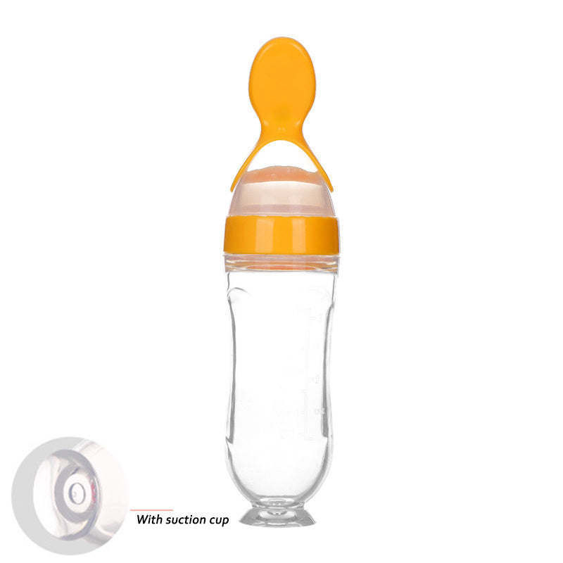 Silicone Squeeze Feeding Spoon Milk Bottle - Little Haven