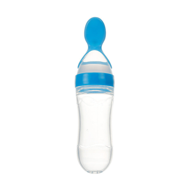 Silicone Squeeze Feeding Spoon Milk Bottle - Little Haven
