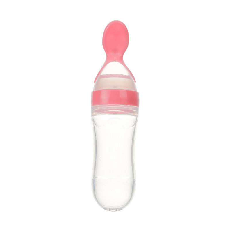 Silicone Squeeze Feeding Spoon Milk Bottle - Little Haven