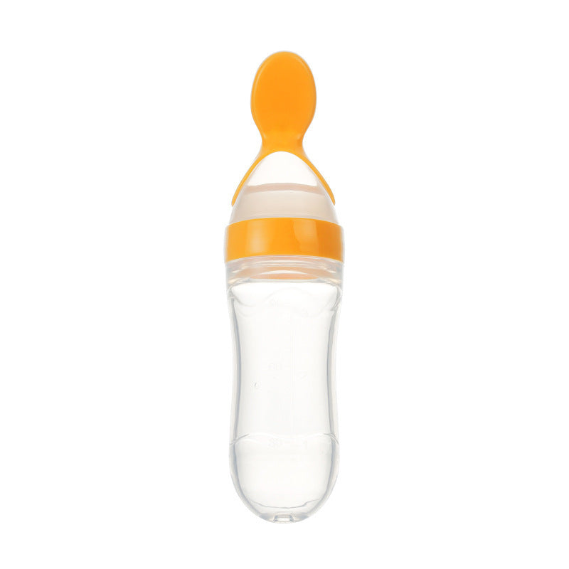 Silicone Squeeze Feeding Spoon Milk Bottle - Little Haven