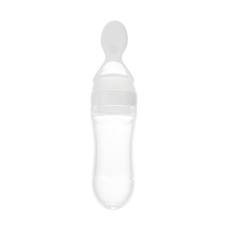 Silicone Squeeze Feeding Spoon Milk Bottle - Little Haven