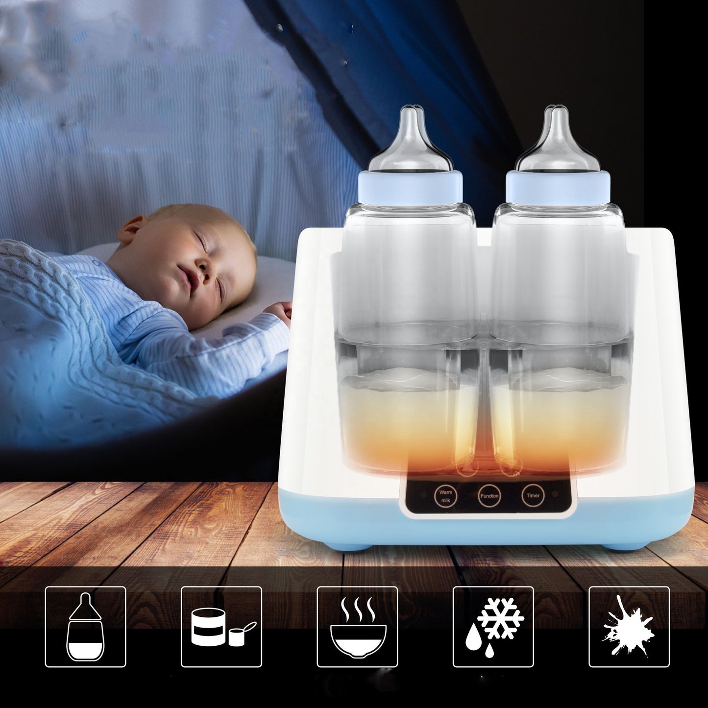 Baby Intelligent Heat Preservation Automatic Feeding Bottle Heating Thermostat - Little Haven