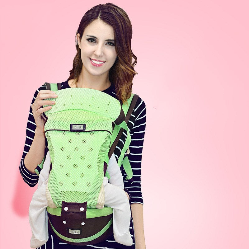 Baby Carrier Waist Stool – Comfortable & Ergonomic Strap/Back Bag - Little Haven